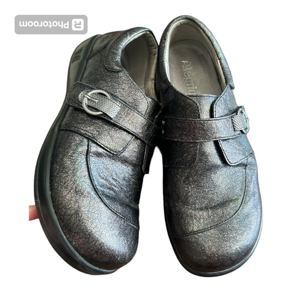 Alegria PG Lite Khloe Slip-On Black Metallic Nursing/Work Shoes Size 40 (8.5) - Picture 1 of 12